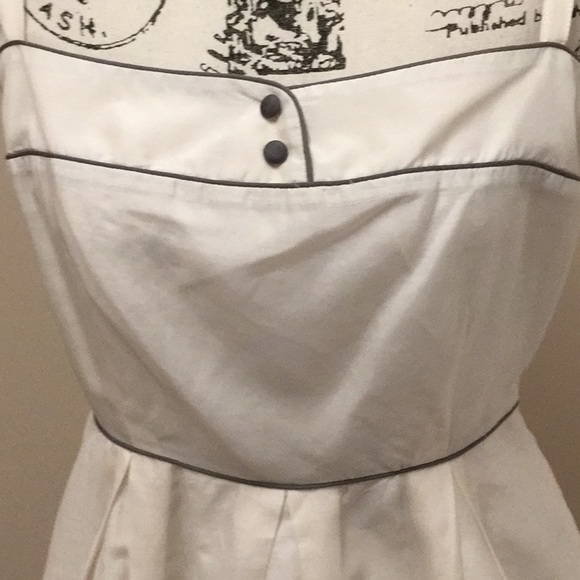 Frenchic ivory cotton and silk LOVE dress - Picture 3 of 8